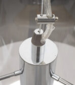 Lampara techo plata cristal/metal