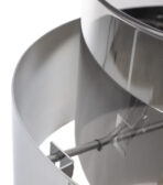 Lampara techo plata cristal/metal
