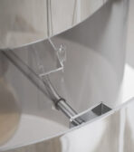 Lampara techo plata cristal/metal