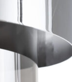 Lampara techo plata cristal/metal