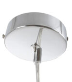 Lampara techo plata cristal/metal